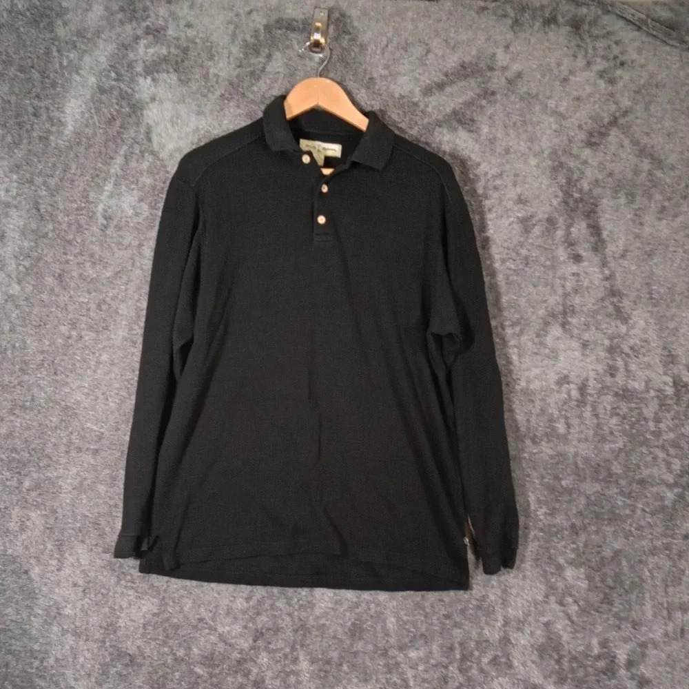Tommy Bahama long sleeve silk cotton blend men's medium